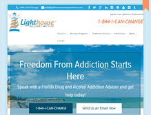 Tablet Screenshot of lighthouserecoveryinstitute.com